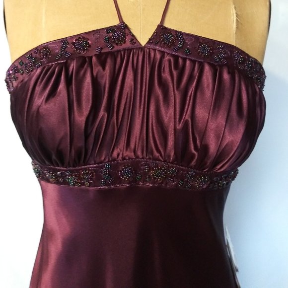 DUSK | Dresses | Nwt Burgundy Maxi Halter Dress From Dusk | Poshmark